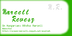 marcell revesz business card